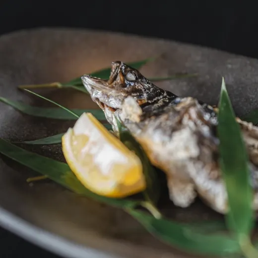 Seasonal fish course